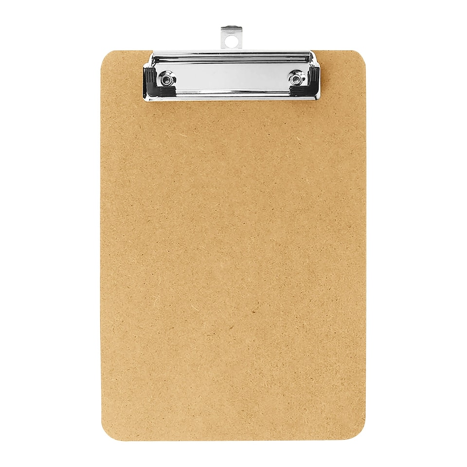 image 1 of Pack of 5 A5 Wooden Masonite Clipboard with Hanging Hole