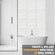 image 10 of NOVECRAFTO Wavy Wave 3D Wall Panels – 6 Sheets Covering 1.5m² | 16.15ft² Interior Cladding Set | Wavy Design Tiles – Each Panel 50x50cm