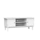 image 1 of HOMCOM Modern TV Stand with Storage Shelf and Two Door Cabinets