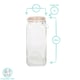 image 3 of Argon Tableware Square Glass Jars with Clip-Top Lids - 2L - Pack of 3