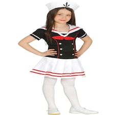 Fancy Dress Child Little Sailor Blue White - 10-12 Years
