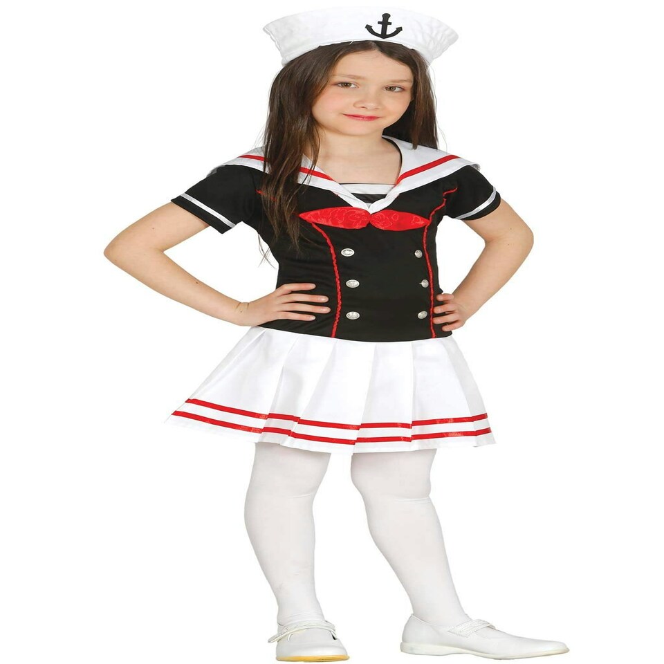 Fancy Dress Child Little Sailor Blue White - 10-12 Years