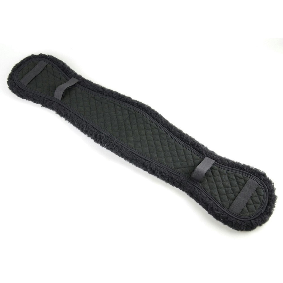 Hy Dressage Fleece Horse Girth Sleeve - Black - 33cm
