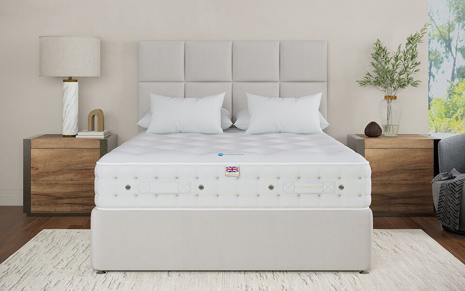 image 1 of Millbrook Wool Luxury 1000 Pocket Mattress King Size | White | 1
