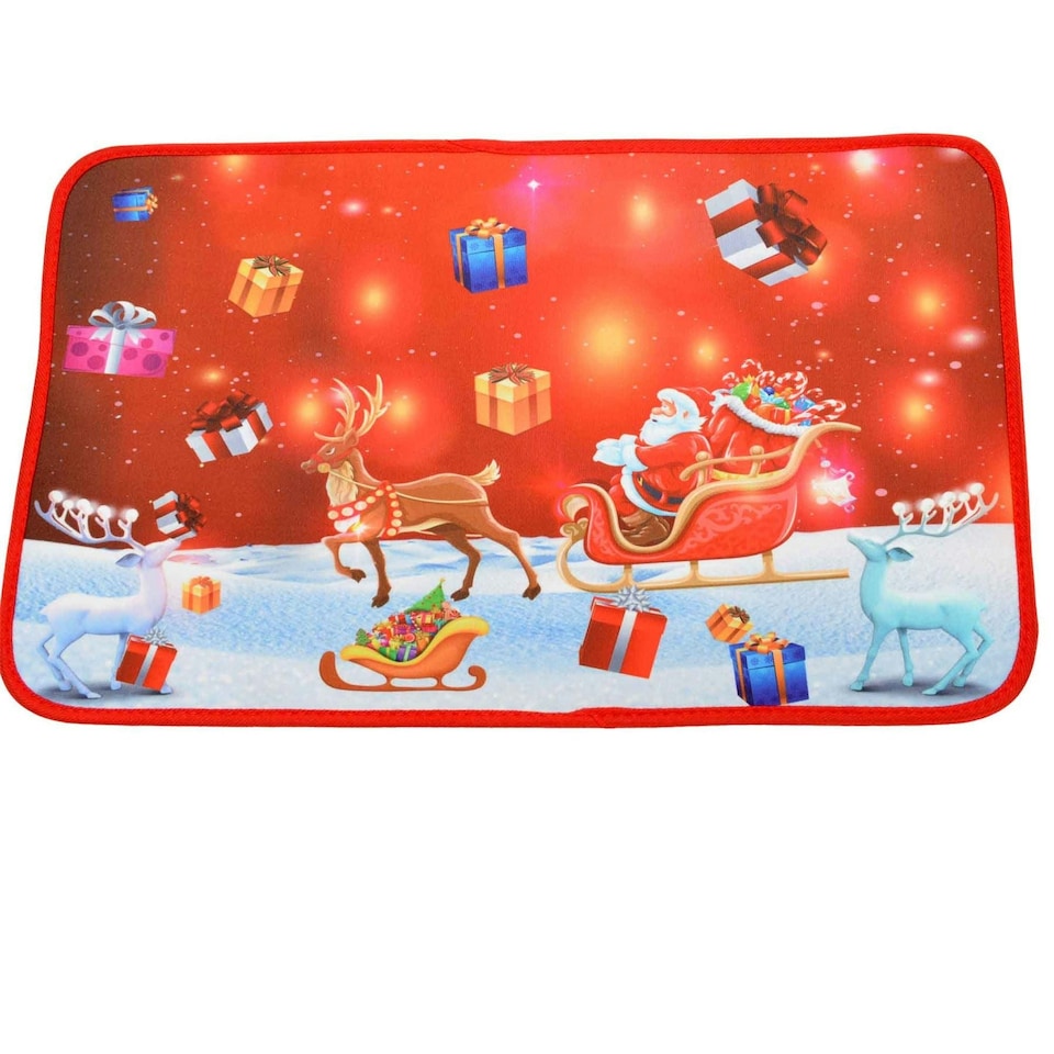 image 1 of 1 x Christmas Doormat Christmas Theme Printed Soft Floor Mats