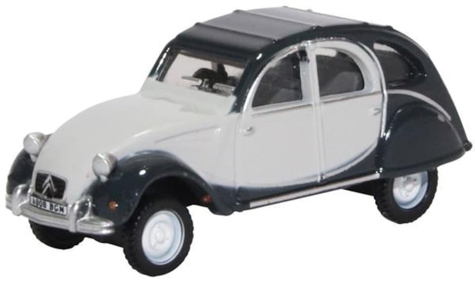 Oxford Diecast Citroen 2CV Charleston Cormorant Grey/Midnight Grey