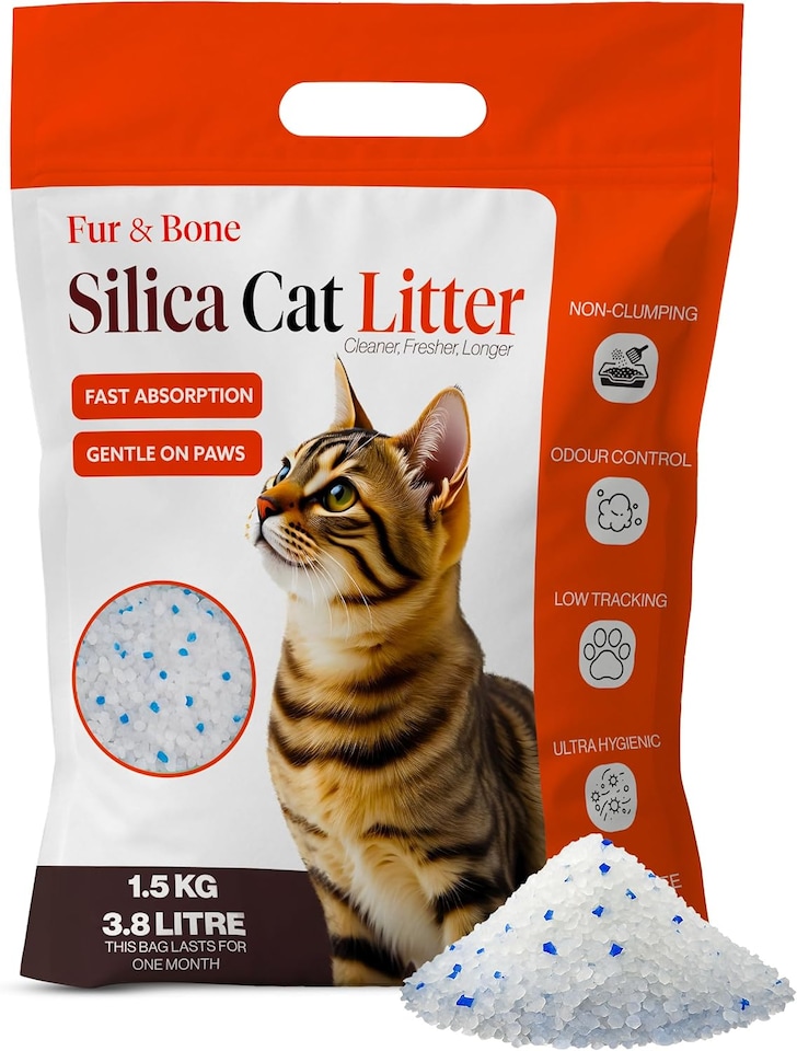 image 1 of Fur & Bone 3.8L Silica Cat Litter Crystals Low Dust