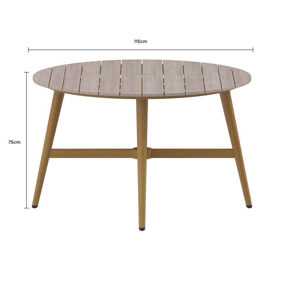 image 1 of Charles Bentley Almada 4 Seater Dining Set