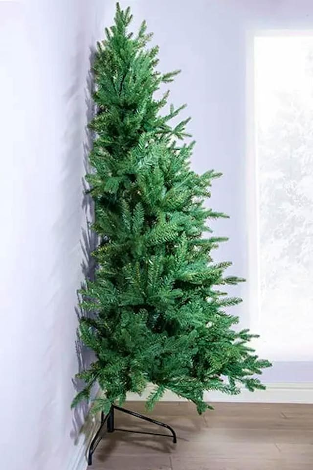 image 1 of Christmas Tree World 4ft Woodland Pine Half Tree