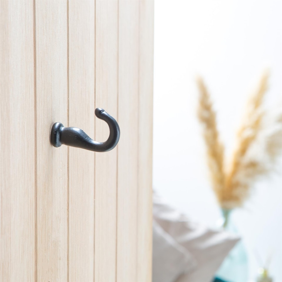 image 1 of Hammer & Tongs Screw Hook - W20mm x H35mm - Black