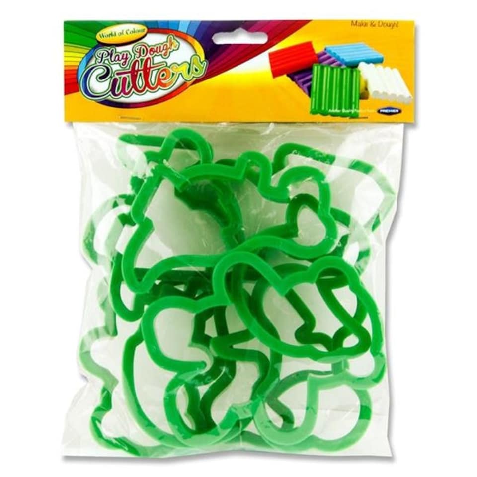 Pack of 10 Christmas Moulding Clay Cutters 9-12cm by World of Colour