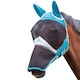 image 2 of Shires Fine Mesh Horse Fly Mask With Ears & Nose - Teal - Pony