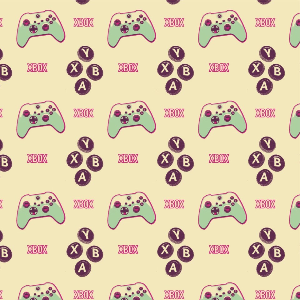image 1 of XBOX 2 Sheets & 2 Tags Gift Wrap