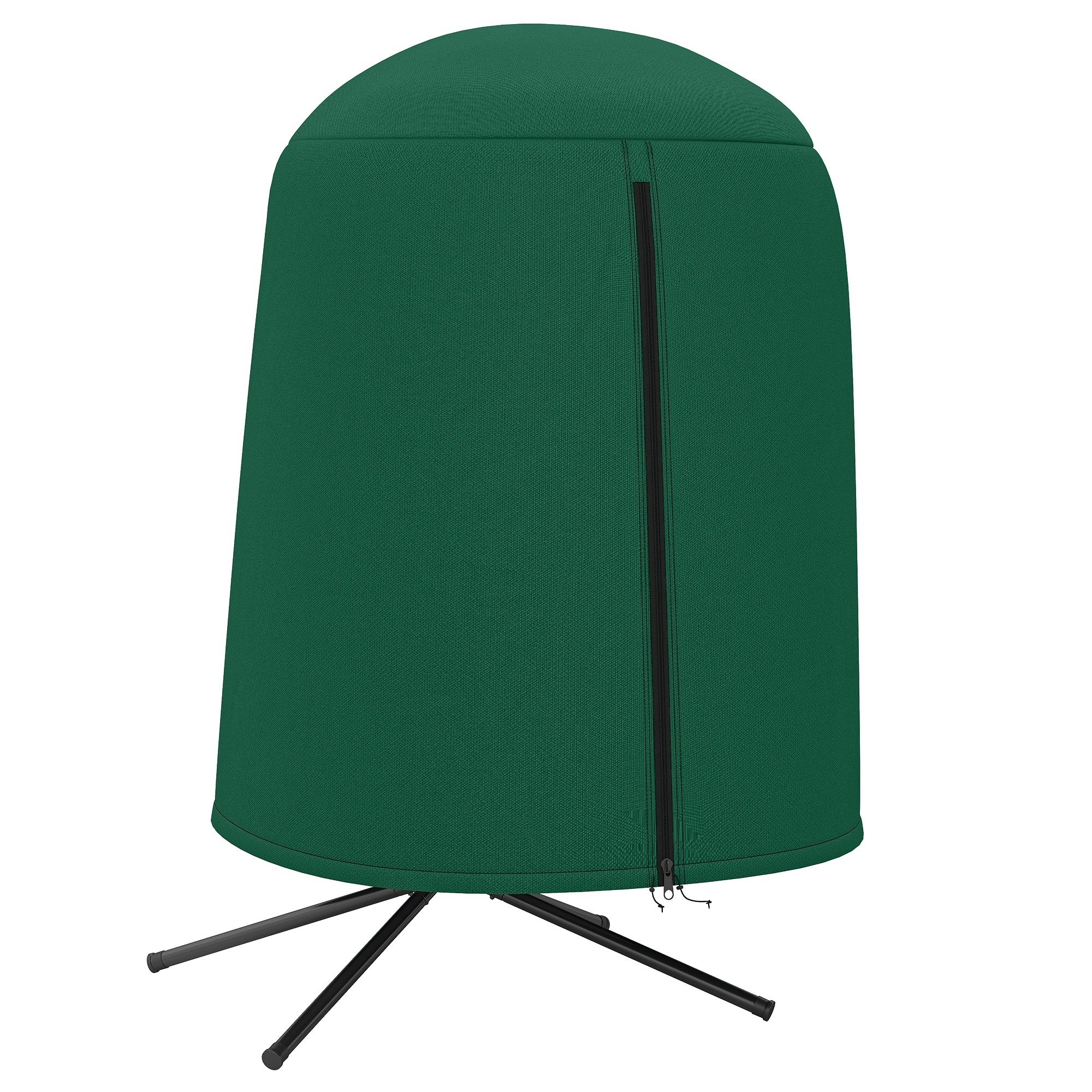 Outsunny Hanging Egg Chair Cover Garden Swing Chair Cover Waterproof, Green | Black | Black | Φ128 x 190 cm