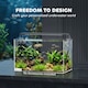 image 3 of PawHut 24L Fish Tank with Protective Base Mat 40 x 25 x 25 cm