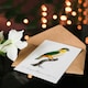 image 4 of Francois Levaillant Art Card The Black Headed Parrot