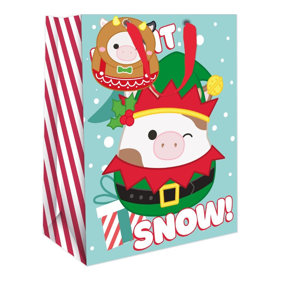 image 1 of Squishmallows Christmas Medium Gift Bag
