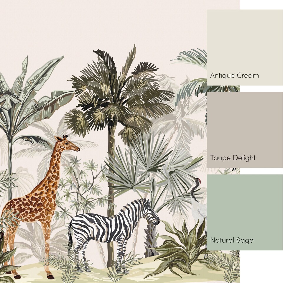 image 1 of Vintage Explorer Full Wall Mural | Multi | Multicoloured | XX Large (450cm x 240cm)