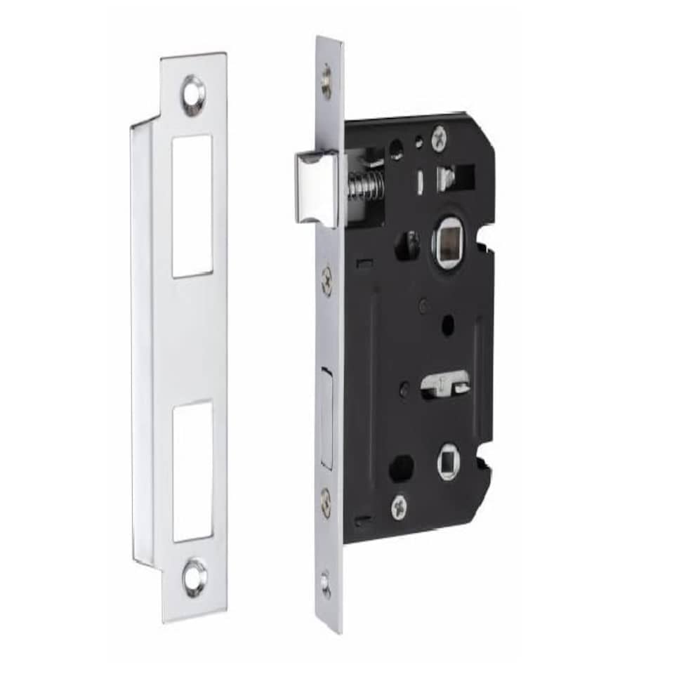 Golden Grace Bolt Through Bathroom Mortise Lock in Chrome Finish - 64mm | Chrome