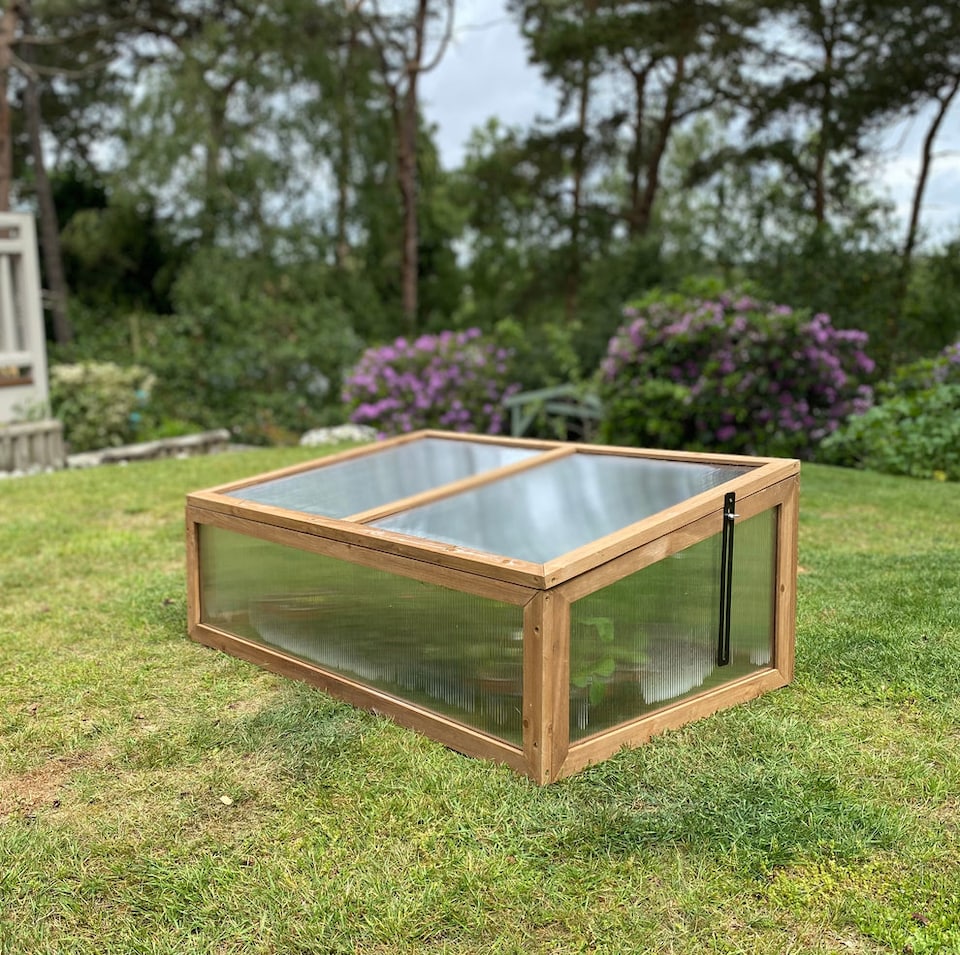 image 1 of Wooden Framed Polycarbonate Cold Frame