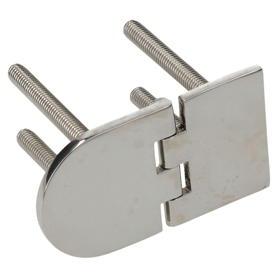 image 1 of Locker Door Hatch Hinges Marine Stainless Steel Boat Motorhome Polished 2 Pk Silver