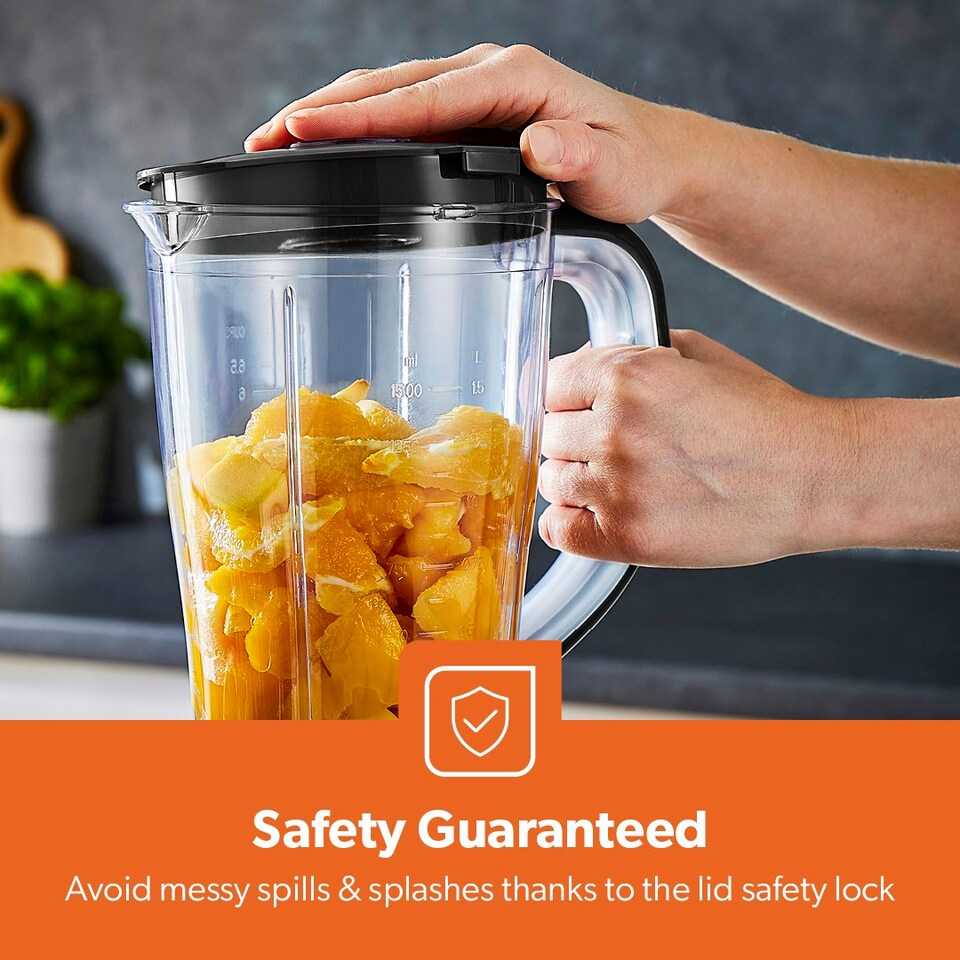 image 1 of GEEPAS 500W Electric Jug Blender and 180W Black Hand Blender Combo set, Black Black