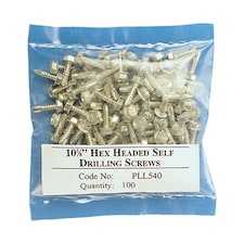 Plastica 100 Hex Headed Self Drilling Screws