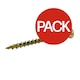 image 1 of Reisser High Performance Wood Screws (Pack of 200) - Gold - 35mm x 4mm