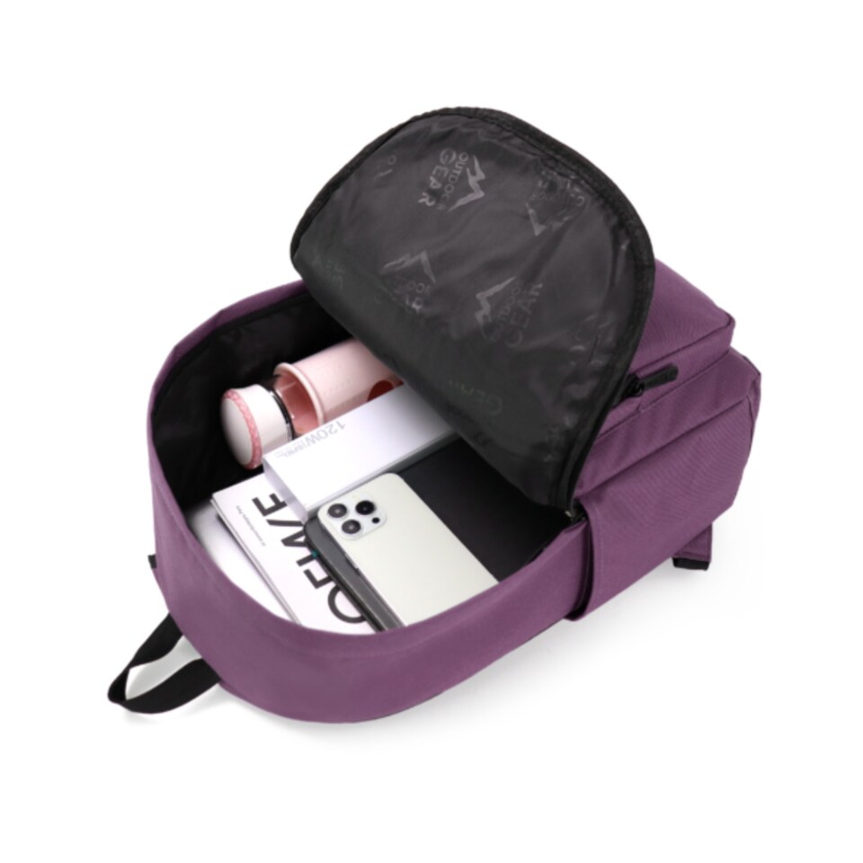 image 1 of Everyday Backpack with Smart Storage and All Day Comfort Outdoor Gear - Purple