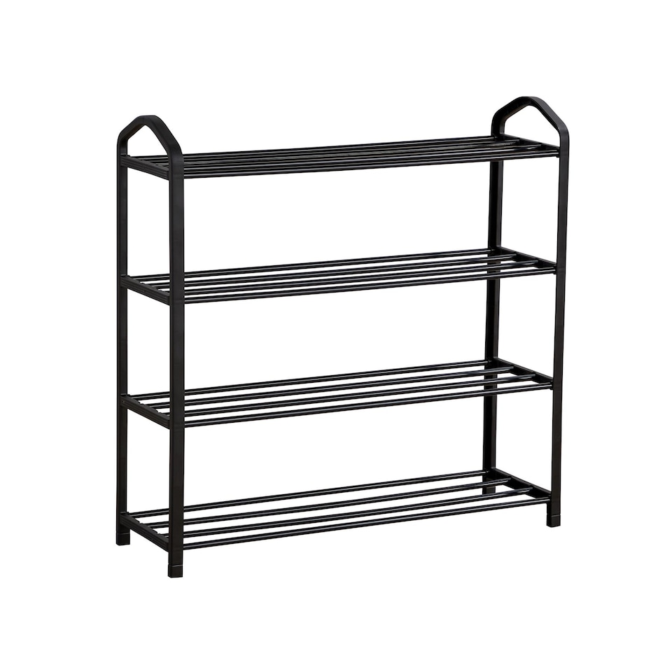 image 1 of 4 or 5 Tier Shoe Storage Rack Footwear Stand Shelf Hallway Entryway Organiser | Black