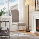 image 2 of Yaheetech  Set of 2 Dining Chairs Faux Leather Chairs with Metal Legs Brown | Light Brown