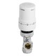 image 8 of SPARES2GO Thermostatic Radiator Valve Chrome Rad Valves Set Drain Off Lockshield