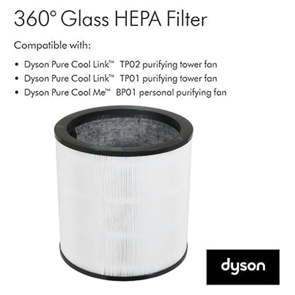 image 1 of Dyson Air Purifier HEPA Filter Pure Cool Me Link Tower Fan Glass Cylinder 968103-04 968126-04
