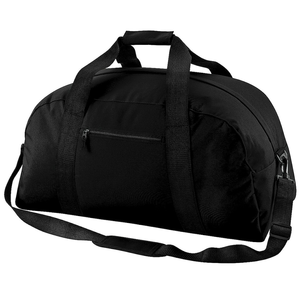 BagBase Classic Holdall / Duffle Travel Bag - Black - One Size