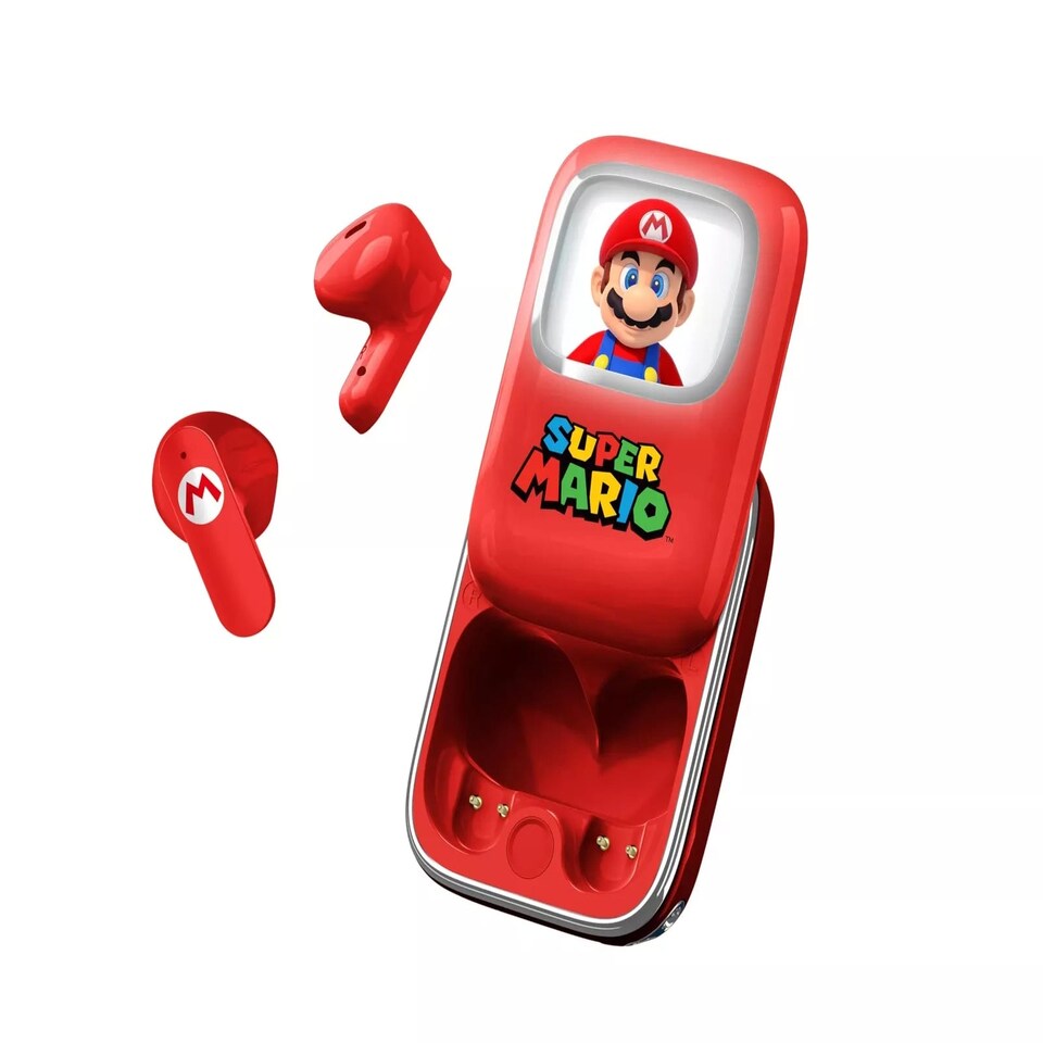 image 1 of Super Mario Slide Open TWS Earphones | Red
