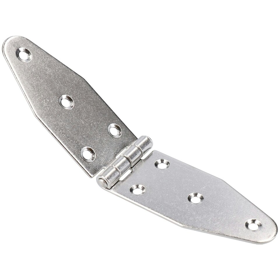 image 1 of 2 Pack 180mm Strap Hinge Stainless Steel Locker Door Hatch Large Silver