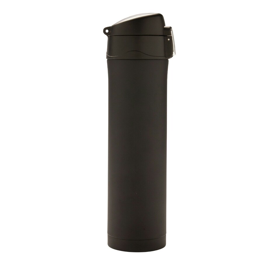 image 1 of XD Collection Lockable Recycled Stainless Steel Vacuum Insulated Flask - Black - One Size