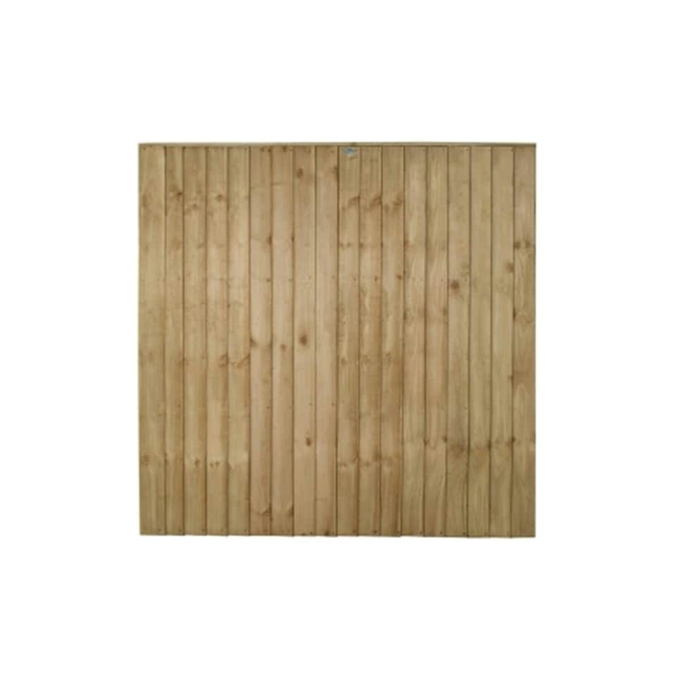 image 1 of Pack of 21 (Total 21 Unit) Pressure Treated Vertical Board Fence Panel - 6ft x 6ft (1.83m x 1.85m)