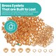 image 7 of 5mm Brass Eyelets with Washers for Arts & DIY Projects - 100 Pcs