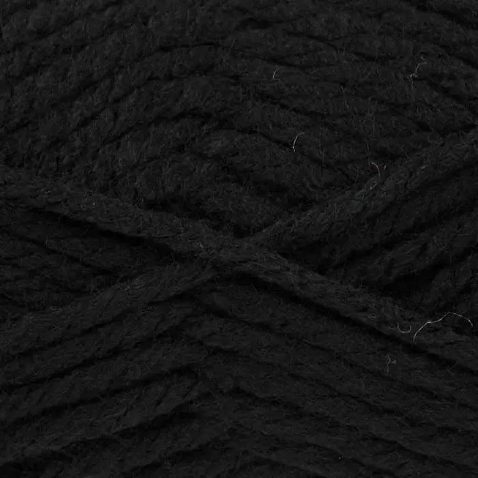 King Cole Black Big Value Super Chunky Yarn (Value Pack 12 x 100g Balls) For Crochet, Knitting - 81m per ball