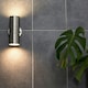 image 1 of ValueLights Up Down Pair of Chrome Outdoor Wall-Up Down Light
