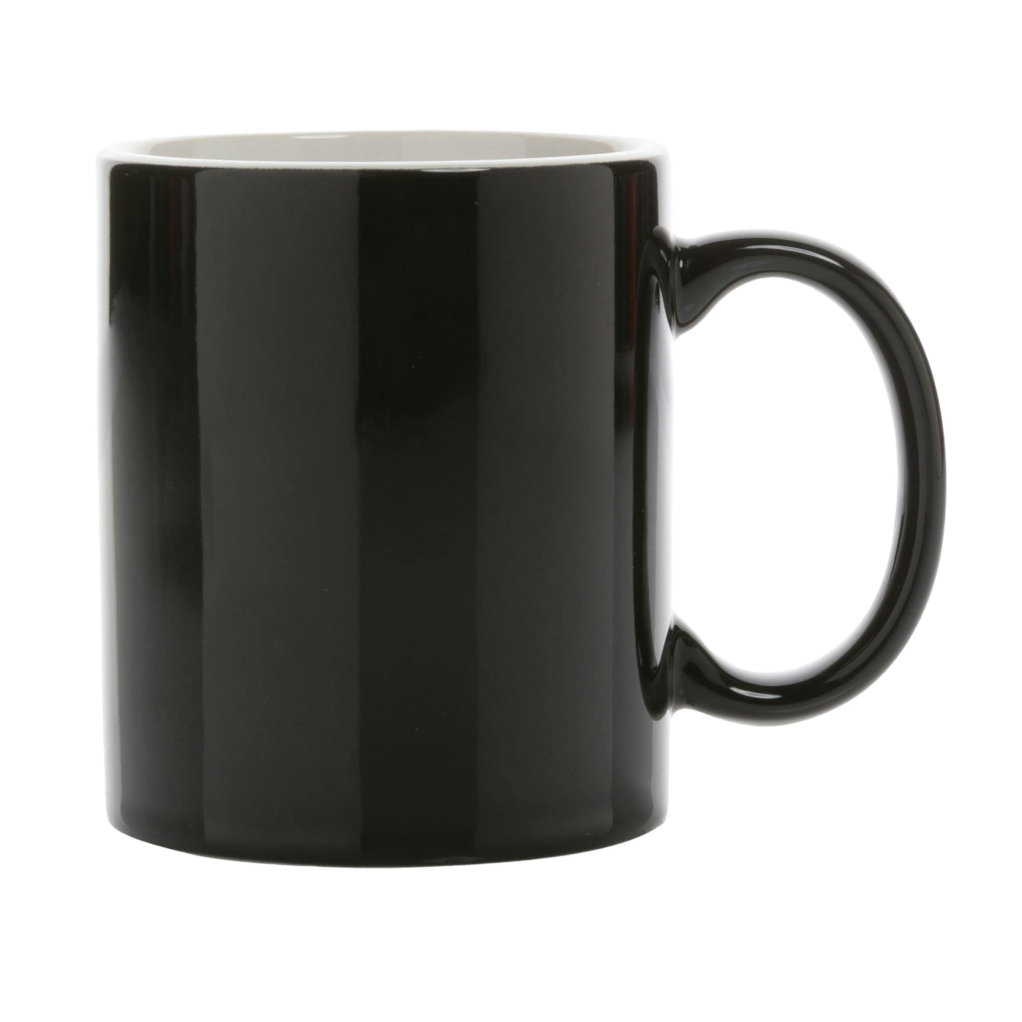 XD Collection Classic Inner Two Tone Ceramic 350ml Mug - Black - One Size