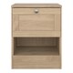 image 2 of Brande Nightstand with1 Frame Drawer in Jackson Hickory Brown