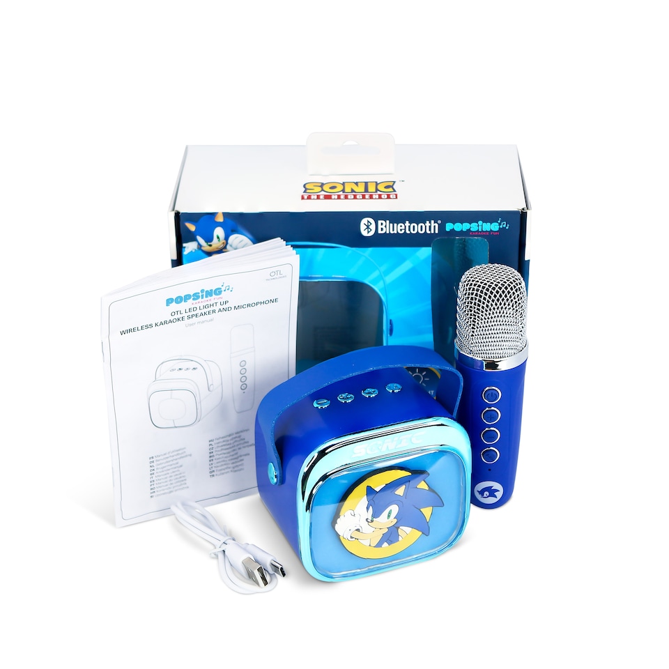 image 1 of OTL Sonic Popsing LED light up wireless Karaoke Speaker with Microphone