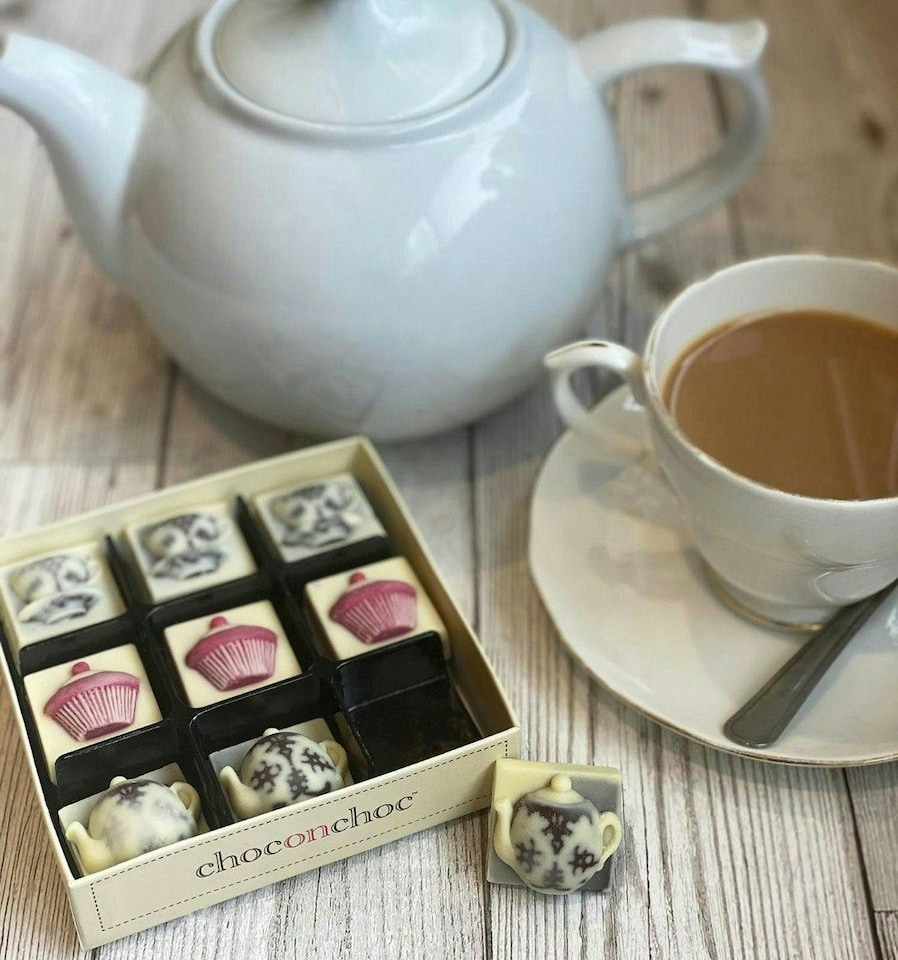 image 1 of Chocolate Teapots, Tea Cups And Cakes