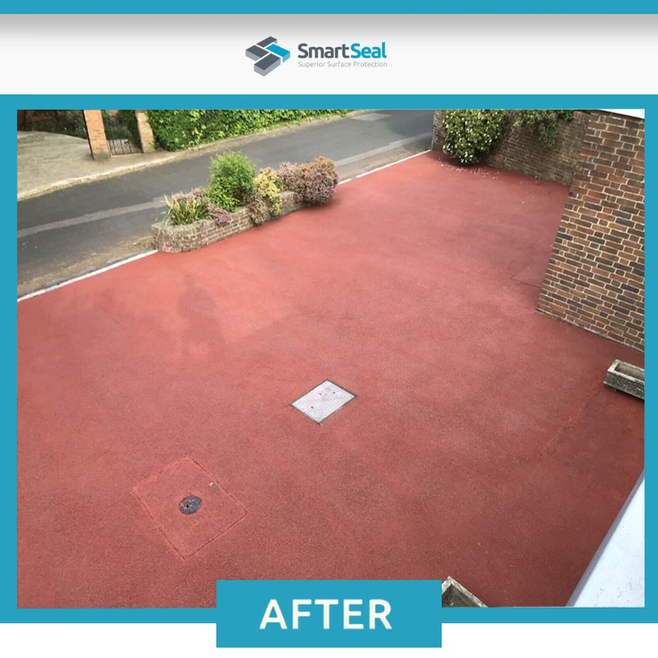 image 1 of Tarmaseal Tarmac Restorer, Dark Red, Superior in Performance to Tarmac Paint For Driveways, Tarmac Sealer, 20L