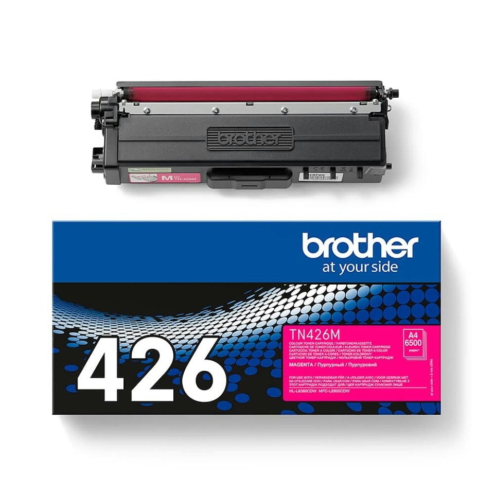 image 1 of Brother TN-426M Toner Cartridge, Magenta, Single Pack, Super High Yield, Includes 1 x Toner Cartridge, Brother Genuine Supplies