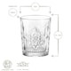 image 3 of Bormioli Rocco Bartender Stone Double Whisky Glasses - 390ml - Pack of 4 Clear