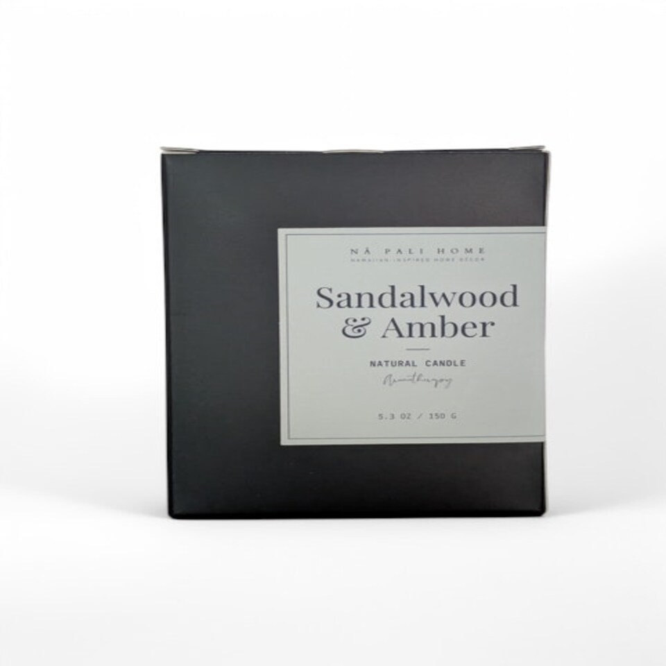 image 1 of NĀ PALI Handcrafted Candle | Aromatherapy | SANDALWOOD & AMBER Brown | One Size