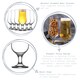 image 2 of LAV Nevakar Hurricane Beer Glasses - 385ml - Clear - Pack of 6 | Clear | Clear